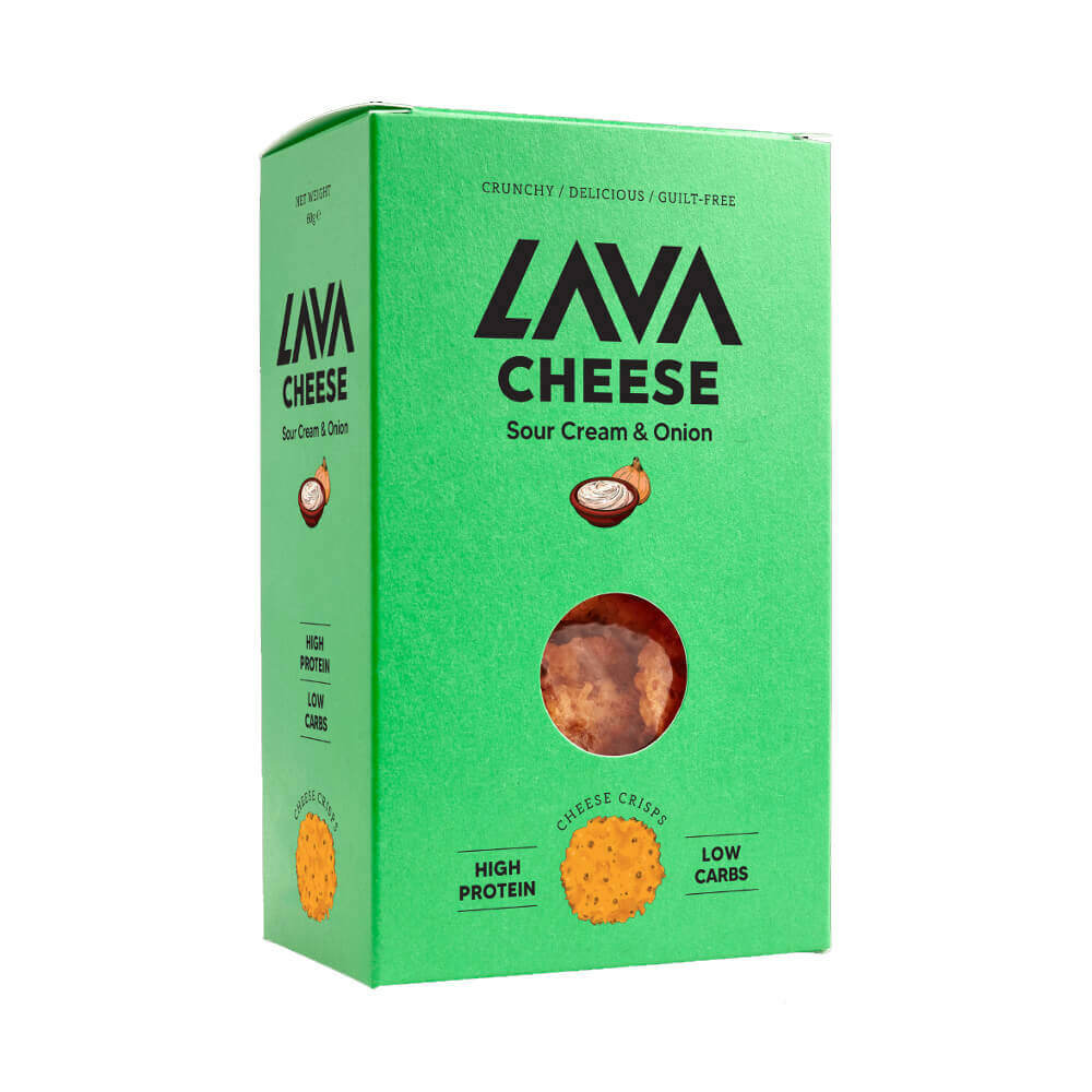 Lava Cheese Sour Cream & Onion Cheese Melt Crackers